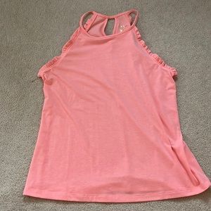Lilly Pulitzer cotton tank top, coral, small